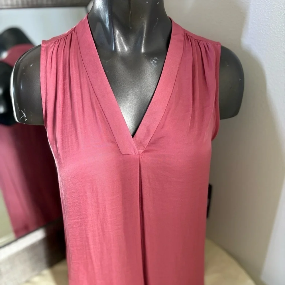 Vince Camuto Orange Sleeveless Relaxed Blouse